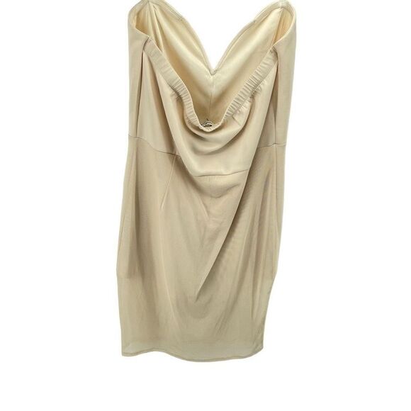 Charlotte Russe Womens Bodycon Dress Stretch Mini Inner Shorts Beige XL - Picture 3 of 12
